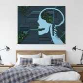 Toile crâne logique éclairé (Insitu(Chambre))