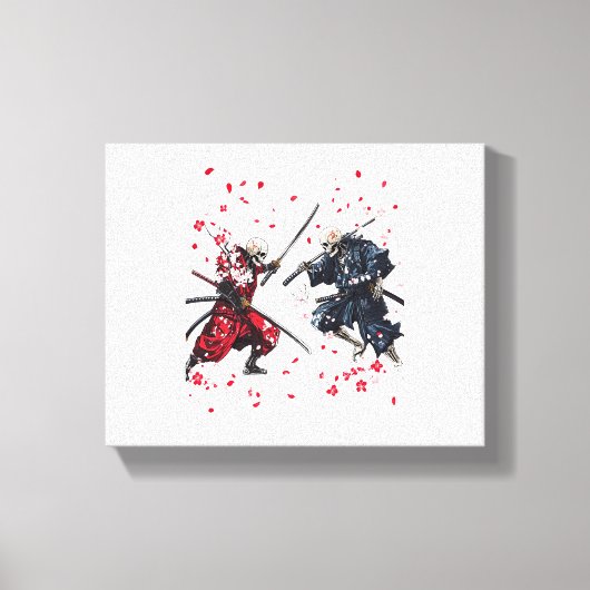 Toile Crâne Samurai Duel (Recto)