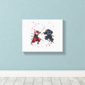 Toile Crâne Samurai Duel (Insitu (Plancher de Bois))