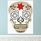 Toile Crâne stylisé (Insitu (Plancher de Bois))