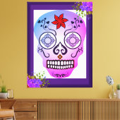 Toile Crâne stylisé (Insitu(Salon))