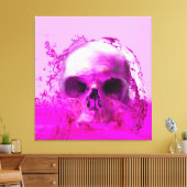Toile Crâne violet dans l'eau (Insitu(Salon))