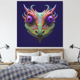 Toile Crapaud/Gecko/Grenouille Mystique