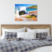 Toile Crash des vagues sur la plage, Hawaii (Insitu(Chambre))