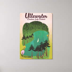 Toile Crater lake Canada Affiche de voyage