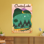Toile Crater lake Canada Affiche de voyage (Insitu(Salon))