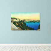 Toile Crater Lake Lodge donnant sur le lac (Insitu (Plancher de Bois))