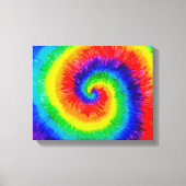 Toile Cravate mourir arc-en-ciel dans l'encre d'alcool (Recto)