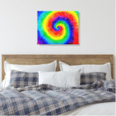 Toile Cravate mourir arc-en-ciel dans l'encre d'alcool (Insitu(Chambre))