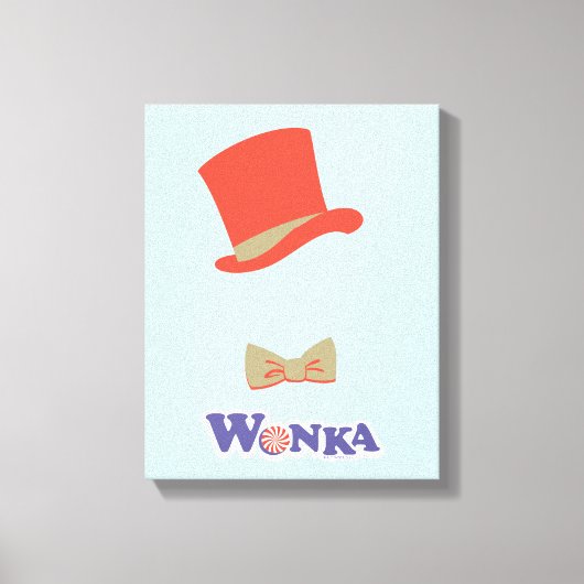 Toile Cravate Wonka Top Hat & Bow (Recto)