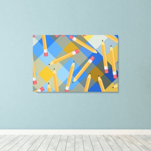 Toile Crayons (Insitu (Plancher de Bois))