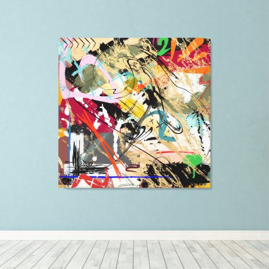 Toile Crazy 2's (Insitu (Plancher de Bois))