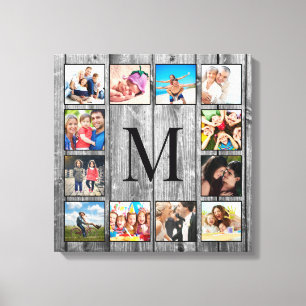 Toile Create Your Custom Photo Collage Rustic Farmhouse