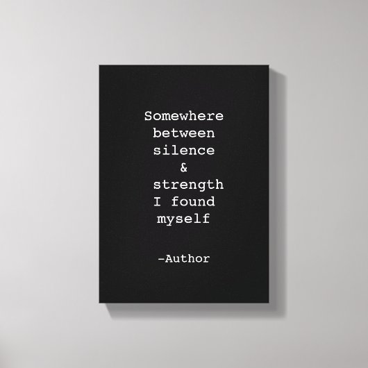 Toile Create Your Own Quote Stretched Canvas Print (Recto)