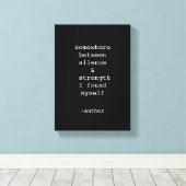 Toile Create Your Own Quote Stretched Canvas Print (Insitu (Plancher de Bois))