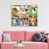 Toile Create your own rustic wood family photo collage (Insitu(Salon))