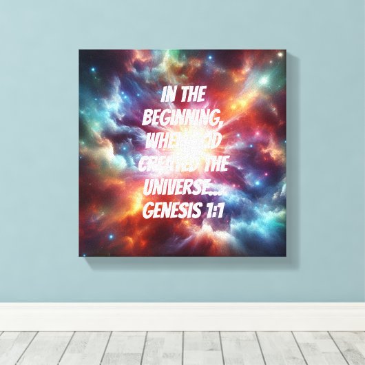 Toile Création divine (Insitu (Plancher de Bois))