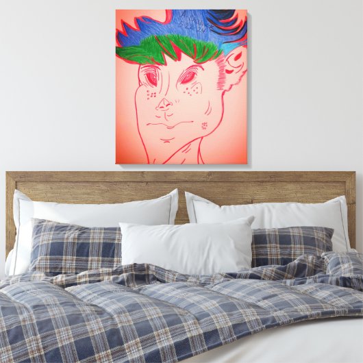 Toile Creature Features Animation Stretched Canvas Print (Insitu(Chambre))