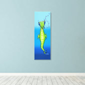 Toile Créature maritime Alien (Insitu (Plancher de Bois))