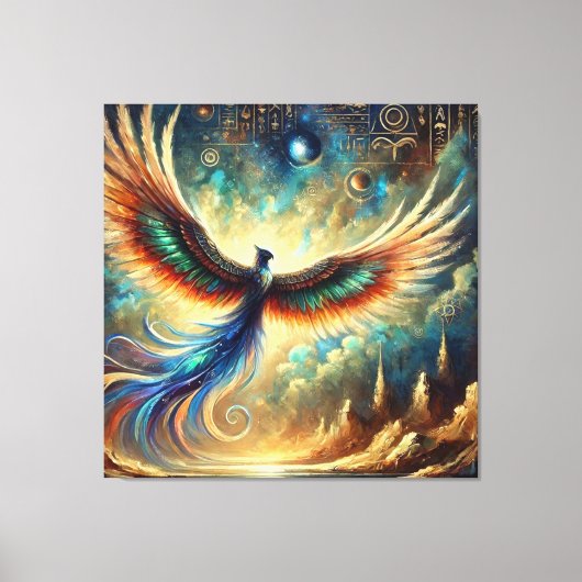 Toile Créature mythique inspirée par l'Egypte dans le pa (Recto)