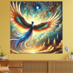 Toile Créature mythique inspirée par l'Egypte dans le pa