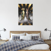 Toile Créatures félines-dragons mythiques (Insitu(Chambre))