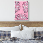 Toile Créatures marines abstraites de saphir et de rubis (Insitu(Chambre))