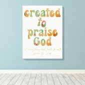 Toile Crée pour faire l'éloge d'une citation avec verset (Insitu (Plancher de Bois))