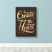 Toile Créer À Partir Du Coeur (Insitu (Plancher de Bois))