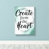 Toile Créer à partir du coeur, option 2 (Insitu (Plancher de Bois))