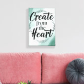 Toile Créer à partir du coeur, option 2 (Insitu(Salon))