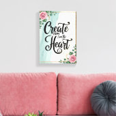 Toile Créer à partir du coeur, option 3 (Insitu(Salon))