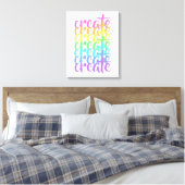 Toile "Créer" Arc-en-ciel (Insitu(Chambre))