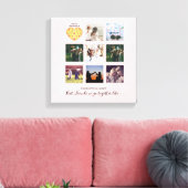 Toile Créer son propre BFF photo collage de pizza cadeau (Insitu(Salon))