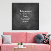 Toile Créer son propre tableau noir menu panneau proverb (Insitu(Salon))
