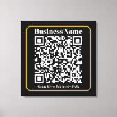 Toile Créer un code QR d'entreprise scannable instantané (Recto)