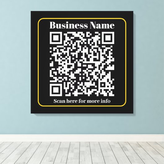 Toile Créer un code QR d'entreprise scannable instantané (Insitu (Plancher de Bois))