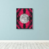 Toile Créer votre propre cadre abstrait de pivoine fuchs (Insitu (Plancher de Bois))