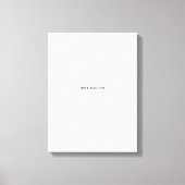 Toile Créez votre propre blanc (Recto)