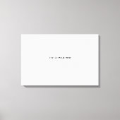 Toile Créez votre propre blanc (Recto)