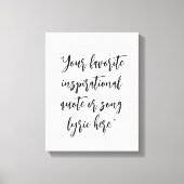 Toile Créez votre propre calligraphie de devis (Recto)