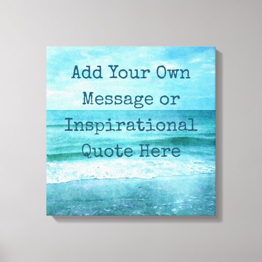 Toile Créez Votre Propre Citation Inspirante Motivationn (Recto)
