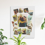 Toile Créez votre propre collage photo de film instantan<br><div class="desc">Créez votre propre photo collage toile avec 15 photos préférées dans un cadre vintage de style film instantané.</div>