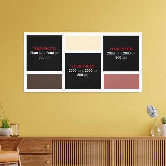 Toile Créez votre propre collection photo personnalisée (Insitu(Salon))