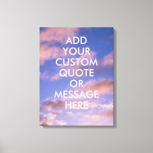 Toile Créez votre propre devis (Recto)