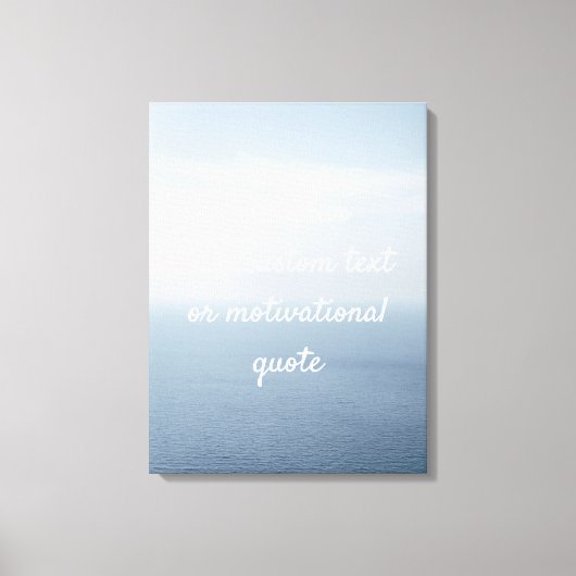 Toile Créez votre propre devis personnalisé - Océan (Recto)