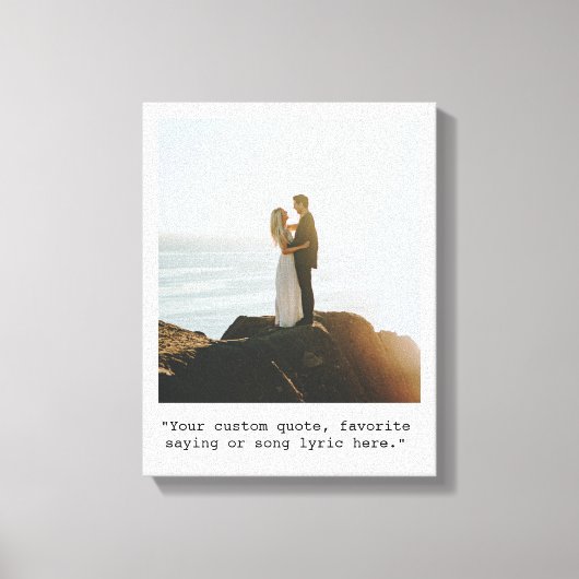 Toile Créez votre propre devis photo (Recto)