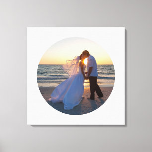 Toile Créez votre propre photo de mariage en forme de ce
