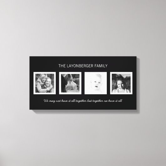 Toile Créez votre propre Portrait de famille personnalis (Recto)