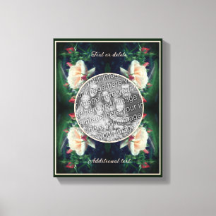 Toile Créez Votre Propre Rose Photo Peach Et Vos Boules